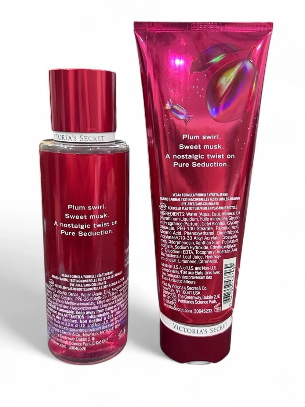 Victoria's Secret Pure Seduction Candied Body Mist & Lotion - Shiny Red